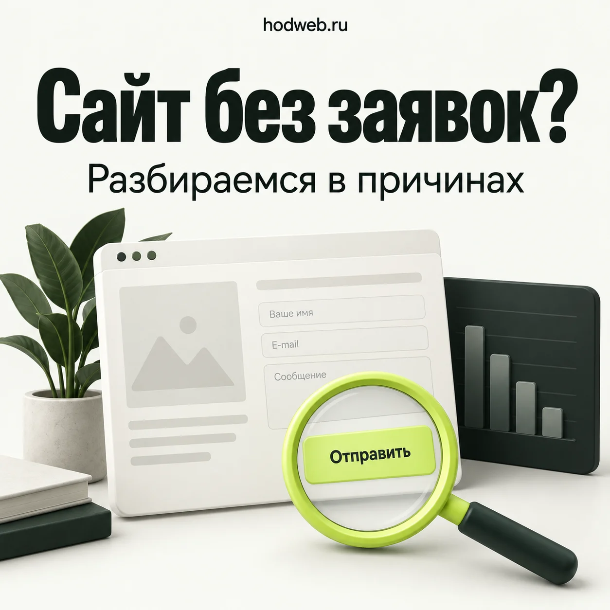 Проверка формы обращения и кнопки отправки заявки на сайте